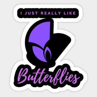 Butterfly purple pattern 10 Sticker